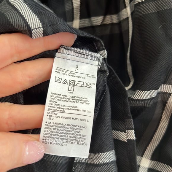 NWT Banana Republic Factory Size Small Plaid Blouse - Picture 11 of 17